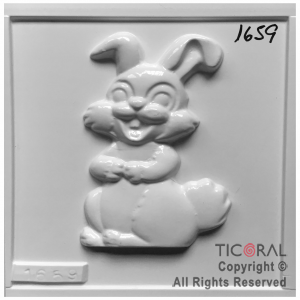 MOLDE A 1659 CONEJO 175X135MM APROX TRANSPARENTE x 4